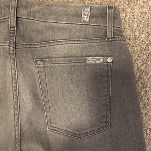 7 for All Mankind - b(air) ANKLE the SKINNY IN ALDER GREY -28 - Picture 8 of 9